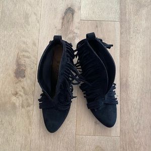 Coconuts by Matisse Black Fringe Bootie Size 7.5